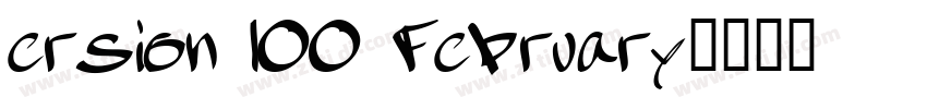 ersion 100 February字体转换
